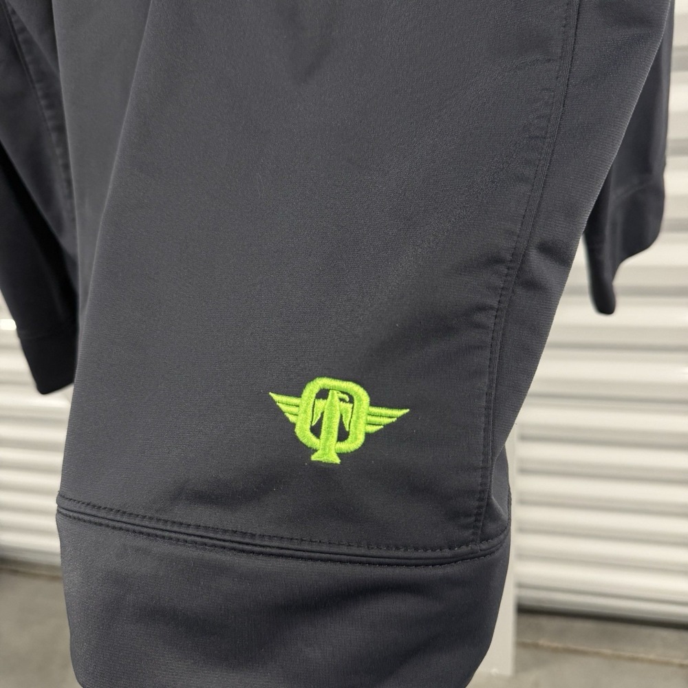 Tapout Men's 2XL Gray Neon Green Full Zip Performance Hoodie MMA Y2K - Picture 6 of 6